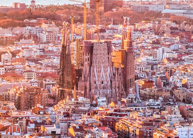 Cidade de Barcelona na Espanha